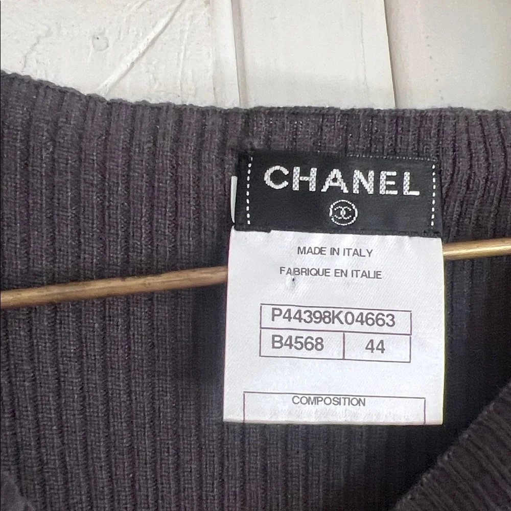 CHANEL Black Short Sleeve Dress